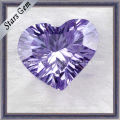 Licht Amethyst Herzform Millennium Cut Zirkonia